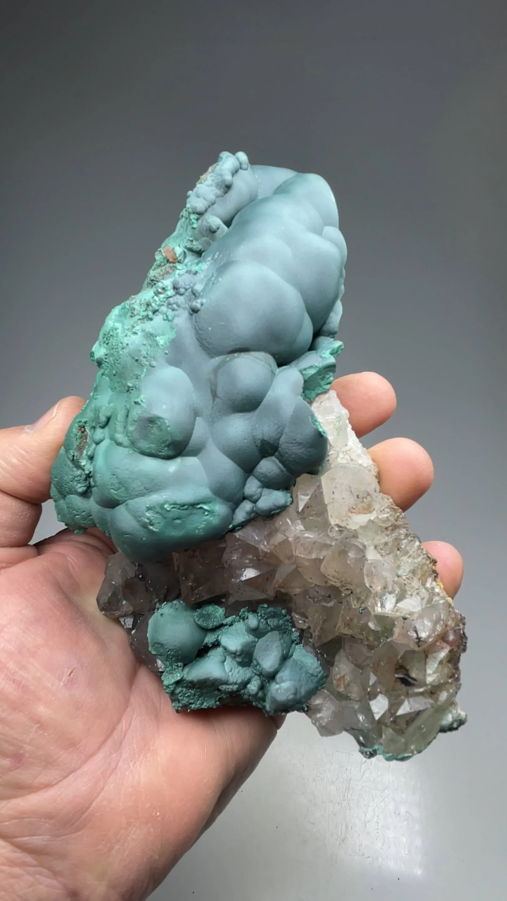 Malachite with Quartz - image 2