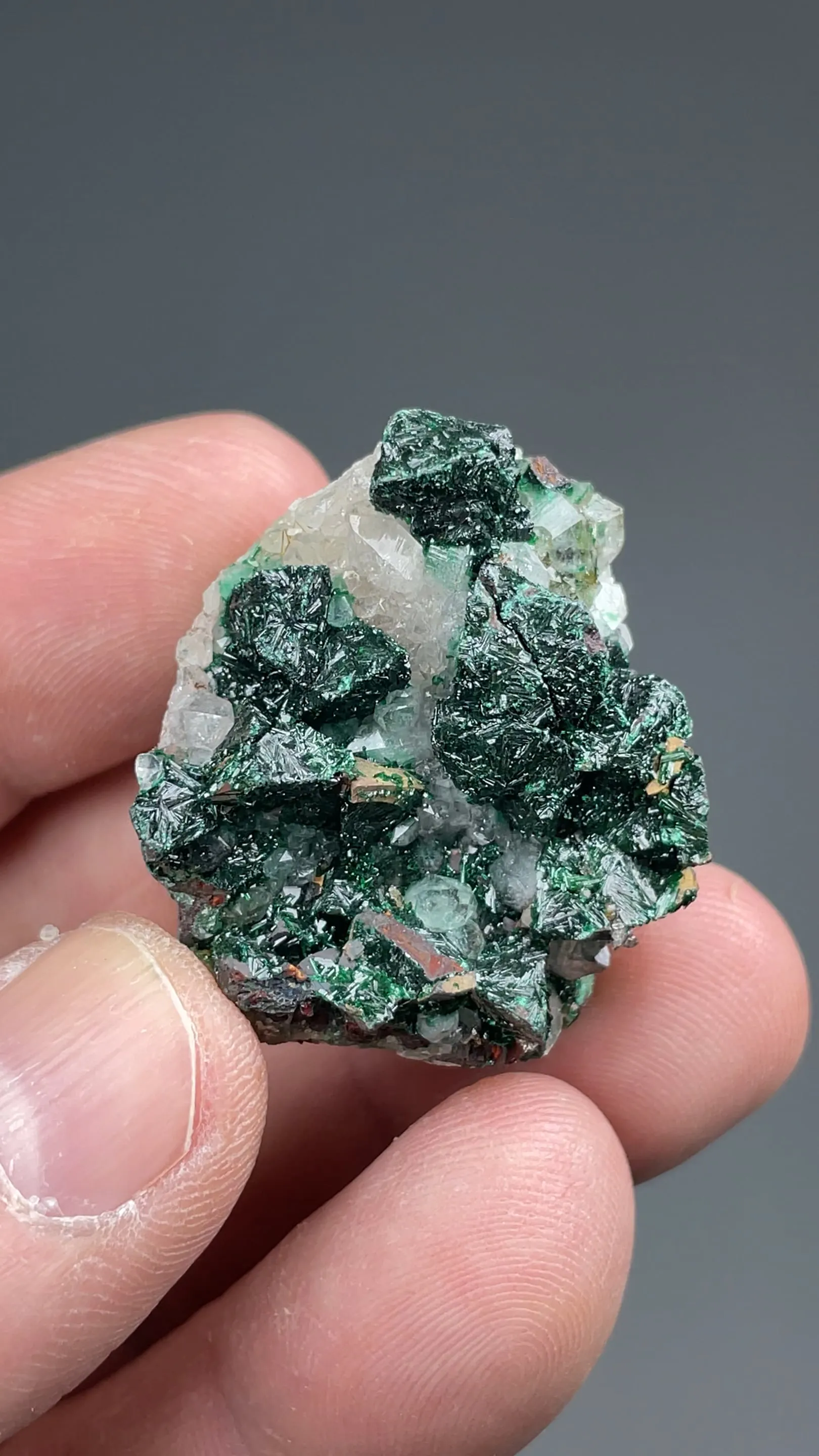 Malachite with Quartz - image 2