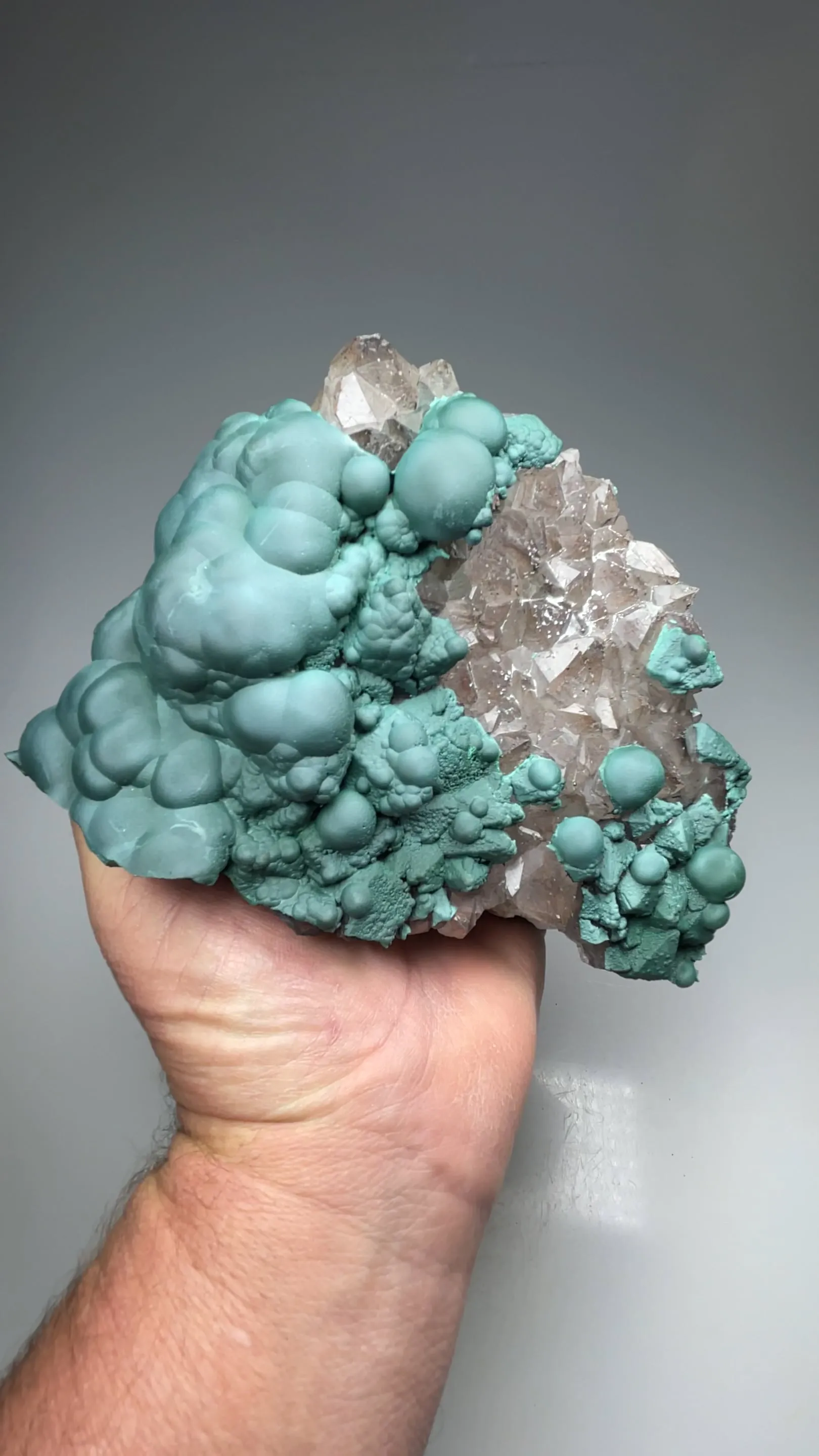 Malachite with Quartz - image 2