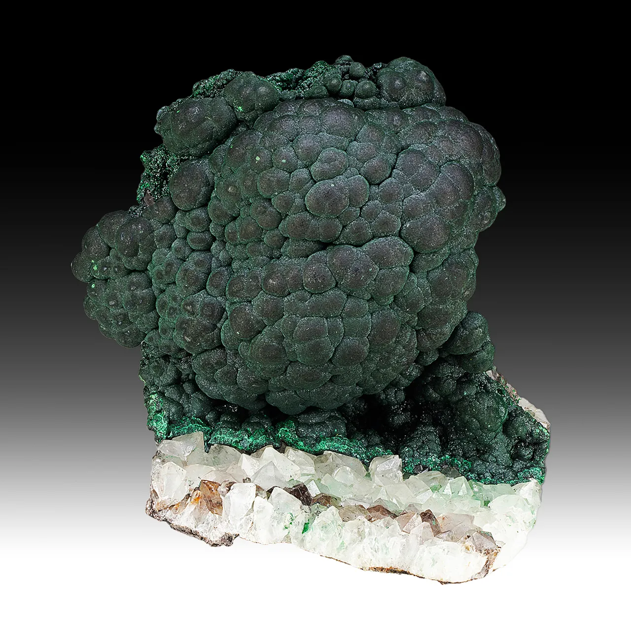 Malachite with Quartz - image 1