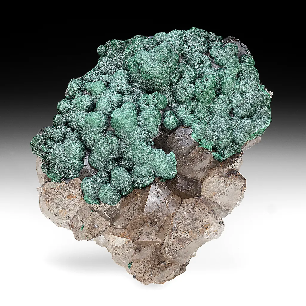 Malachite with Quartz image
