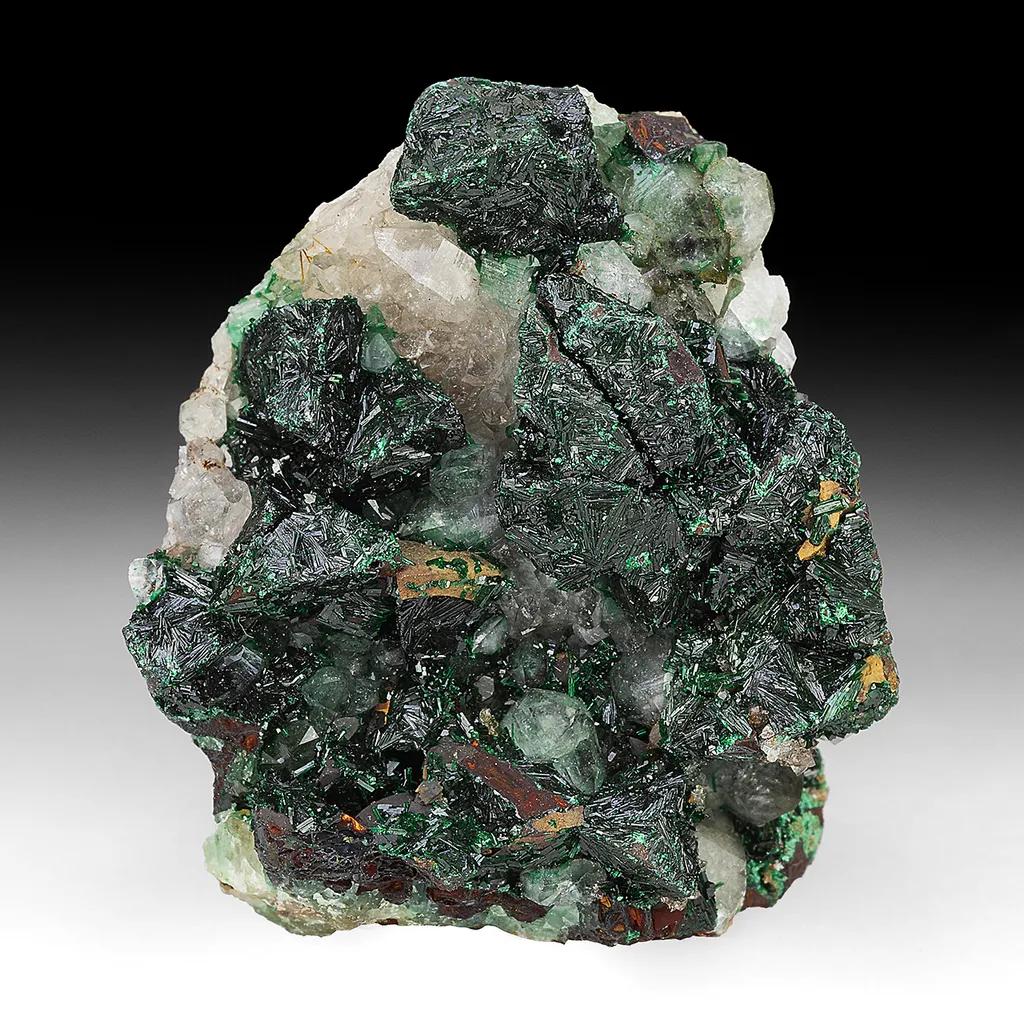 Malachite with Quartz image