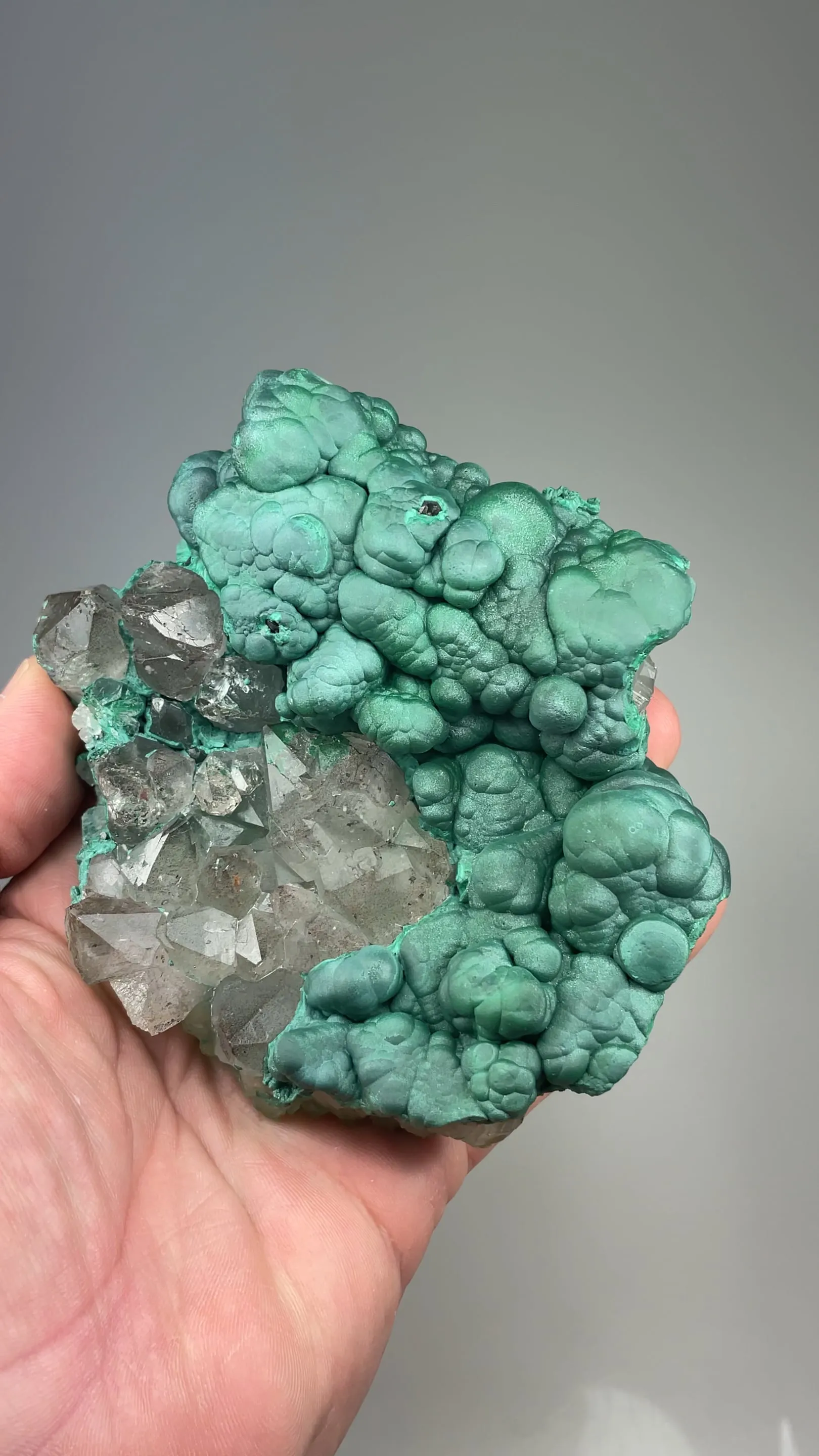 Malachite with Quartz - image 2