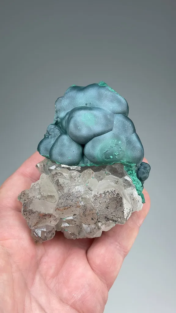 Malachite with Quartz - image 2