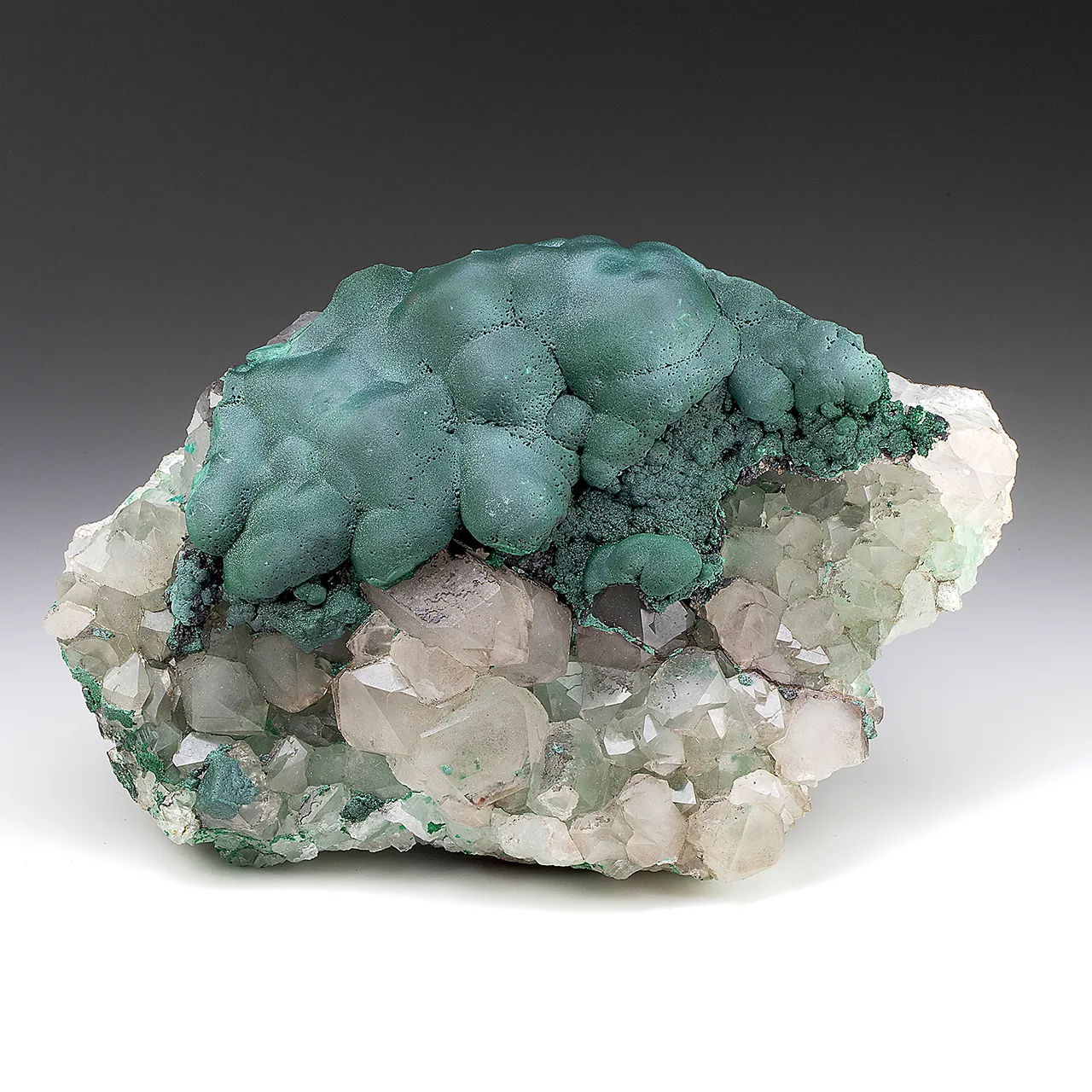 Malachite with Quartz - image 1