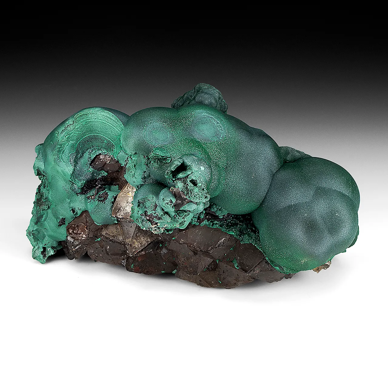 Malachite with Quartz - image 1