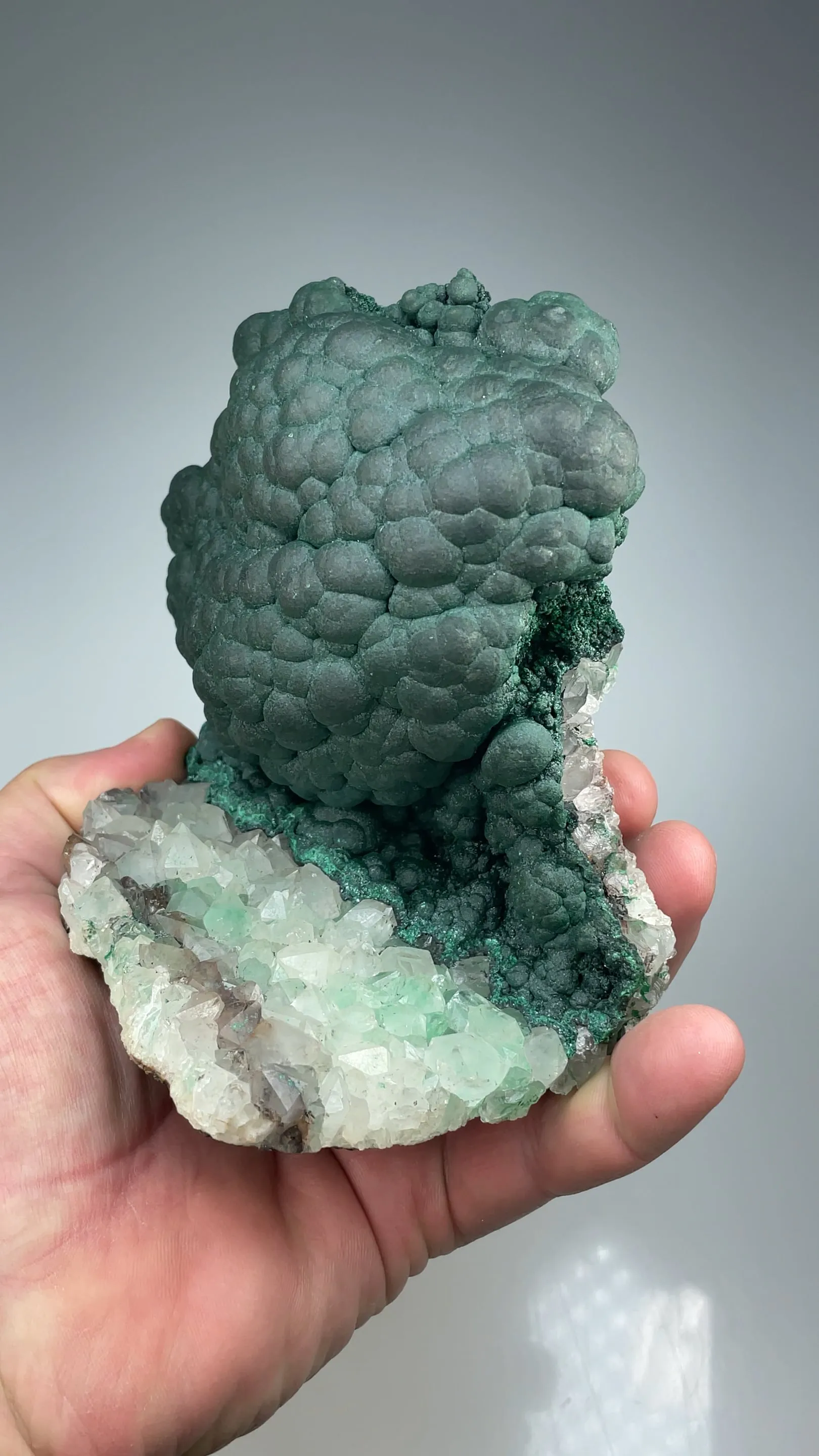 Malachite with Quartz - image 2