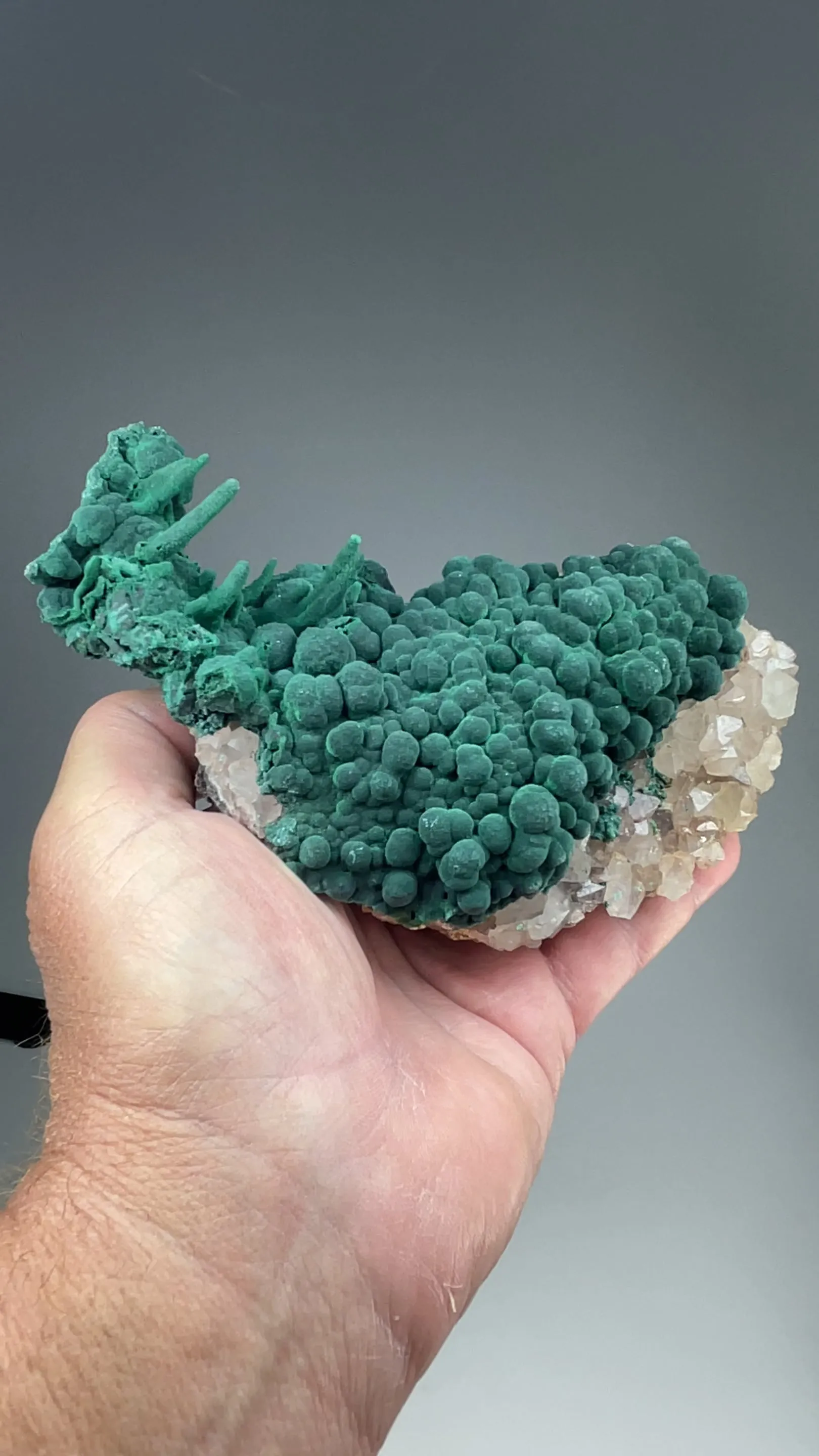 Malachite with Quartz - image 2