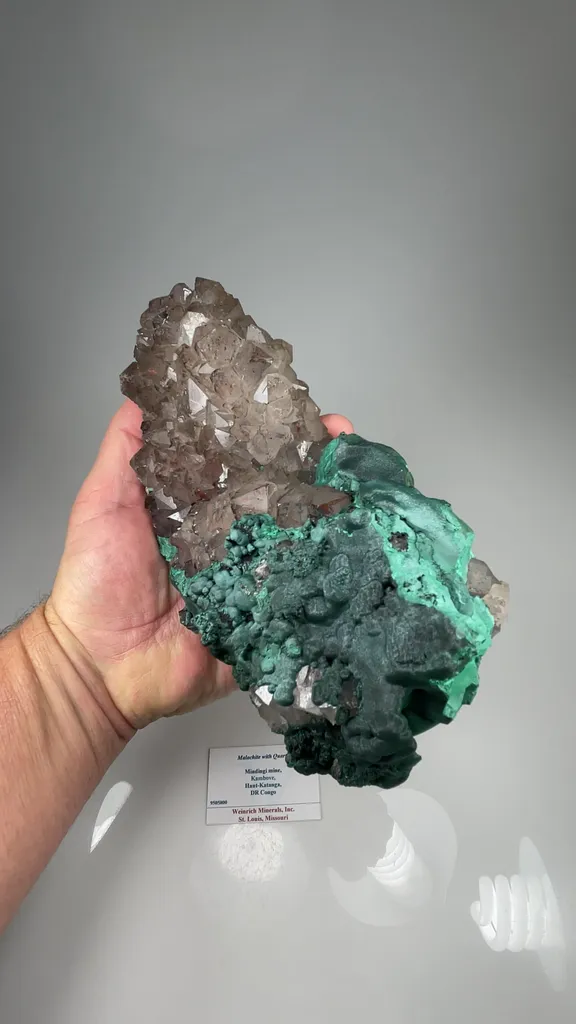 Malachite with Quartz - image 2
