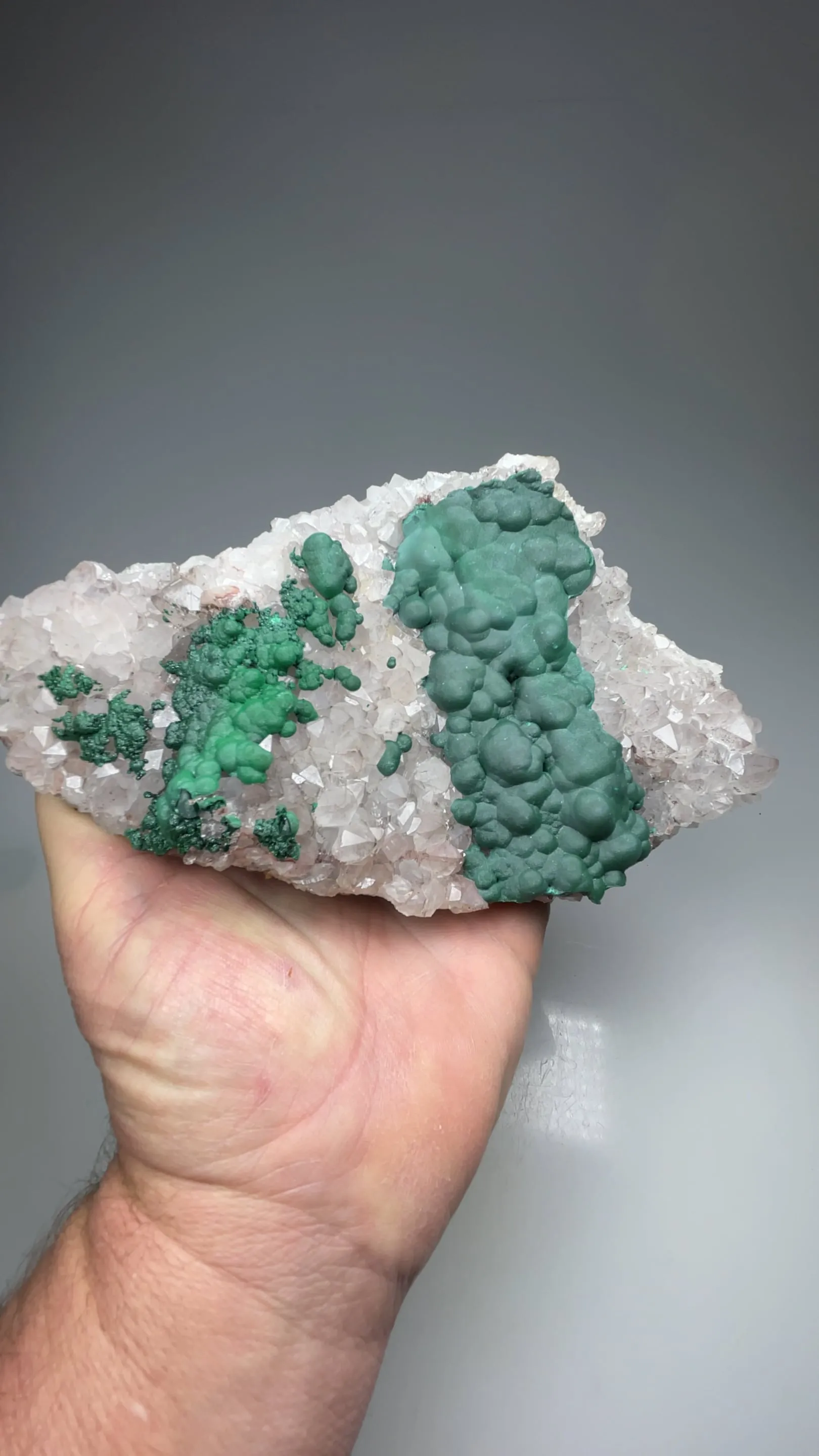 Malachite with Quartz - image 2