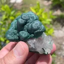 Malachite with Quartz - image 2