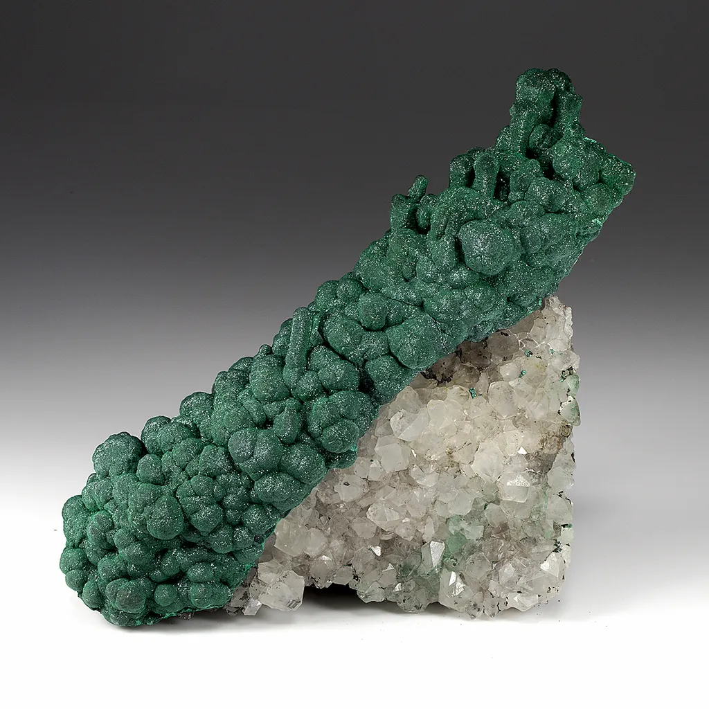 Malachite with Quartz image