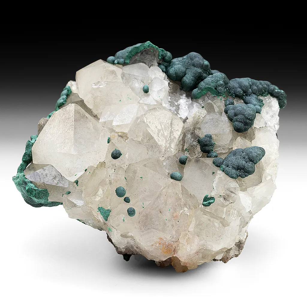 Malachite with Quartz image