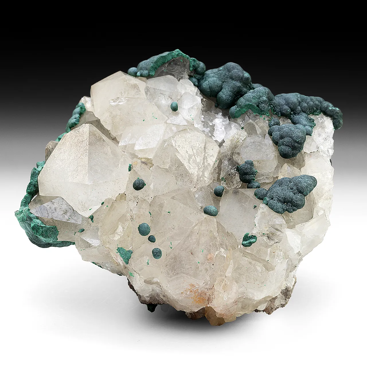 Malachite with Quartz - image 1