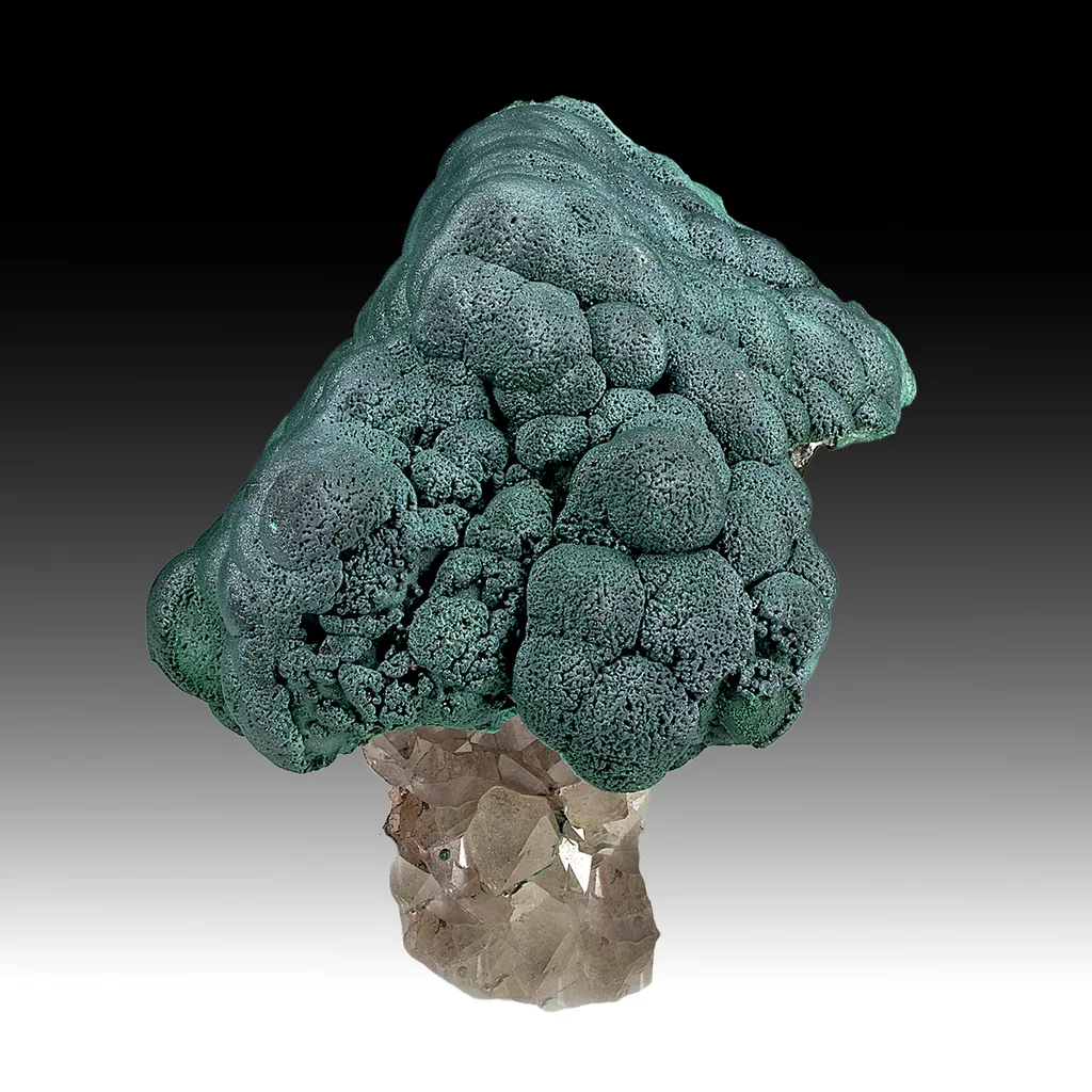 Malachite with Quartz image