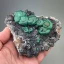 Malachite with Quartz - image 2