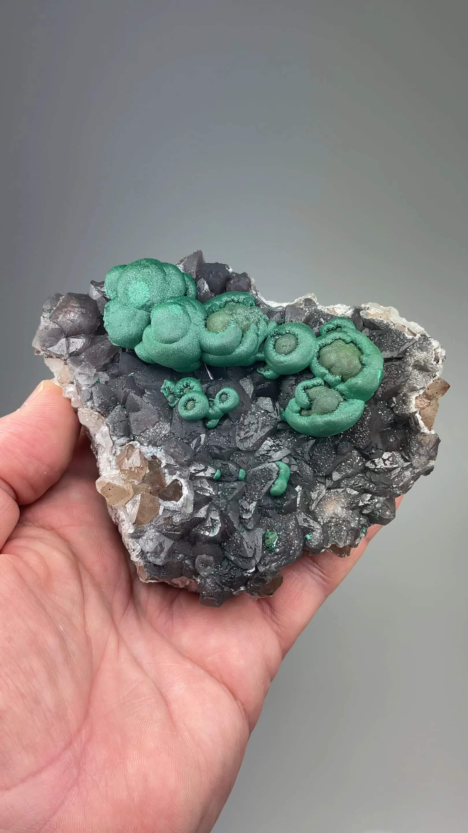 Malachite with Quartz - image 2