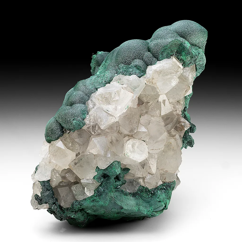 Malachite with Quartz image