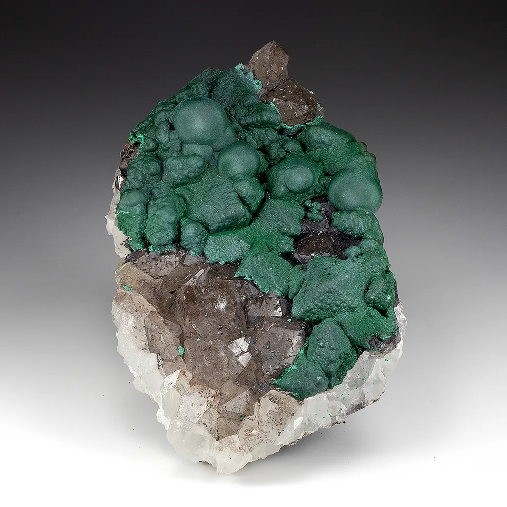 Malachite with Quartz image