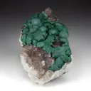 Malachite with Quartz - image 1