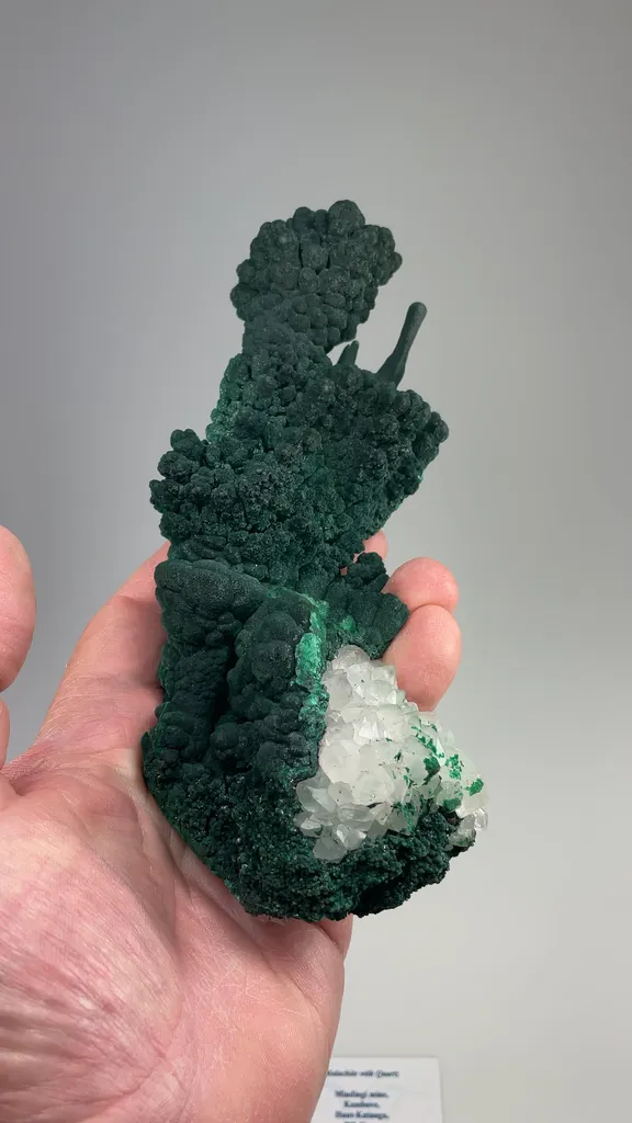 Malachite with Quartz - image 2