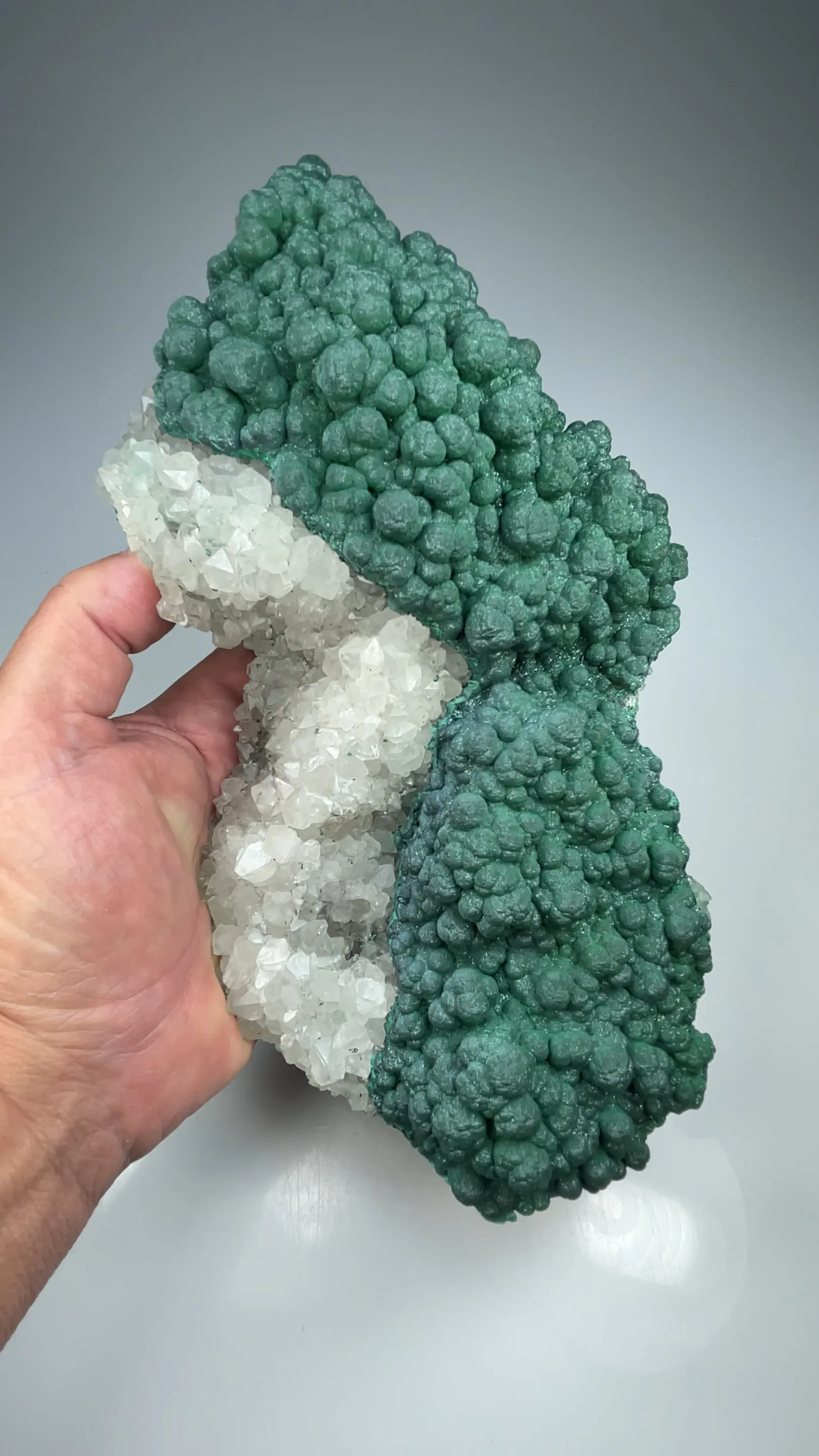 Malachite with Quartz - image 2