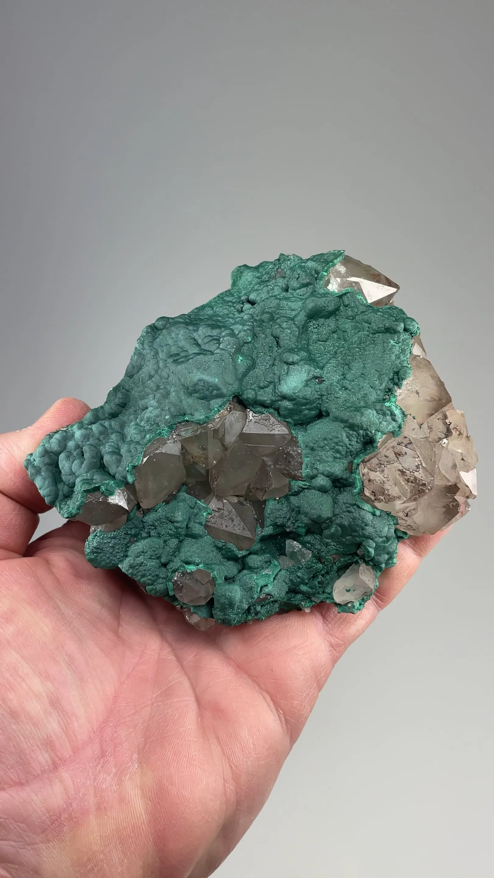 Malachite with Quartz - image 2