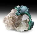 Malachite with Quartz - image 1