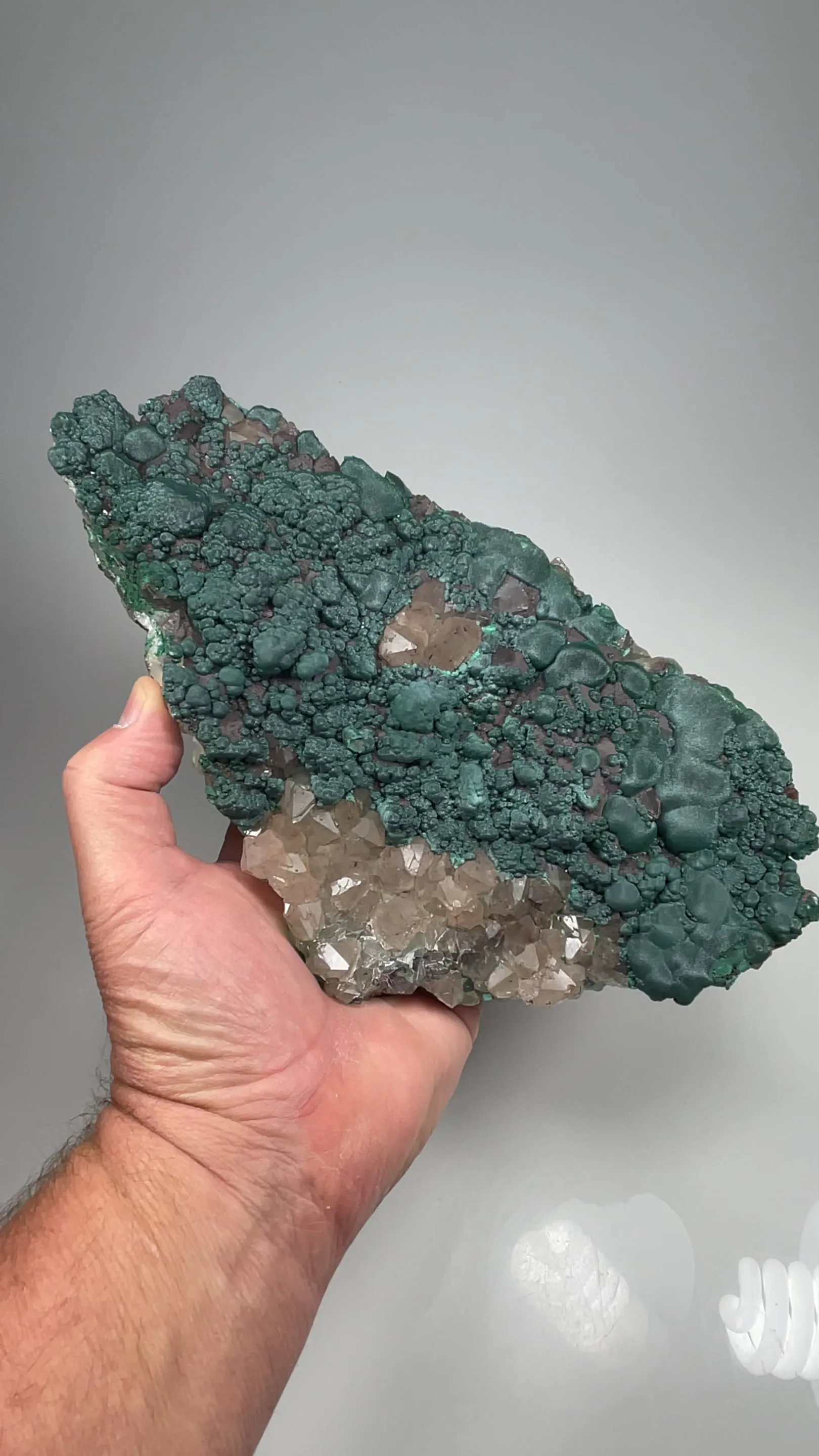 Malachite with Quartz - image 2