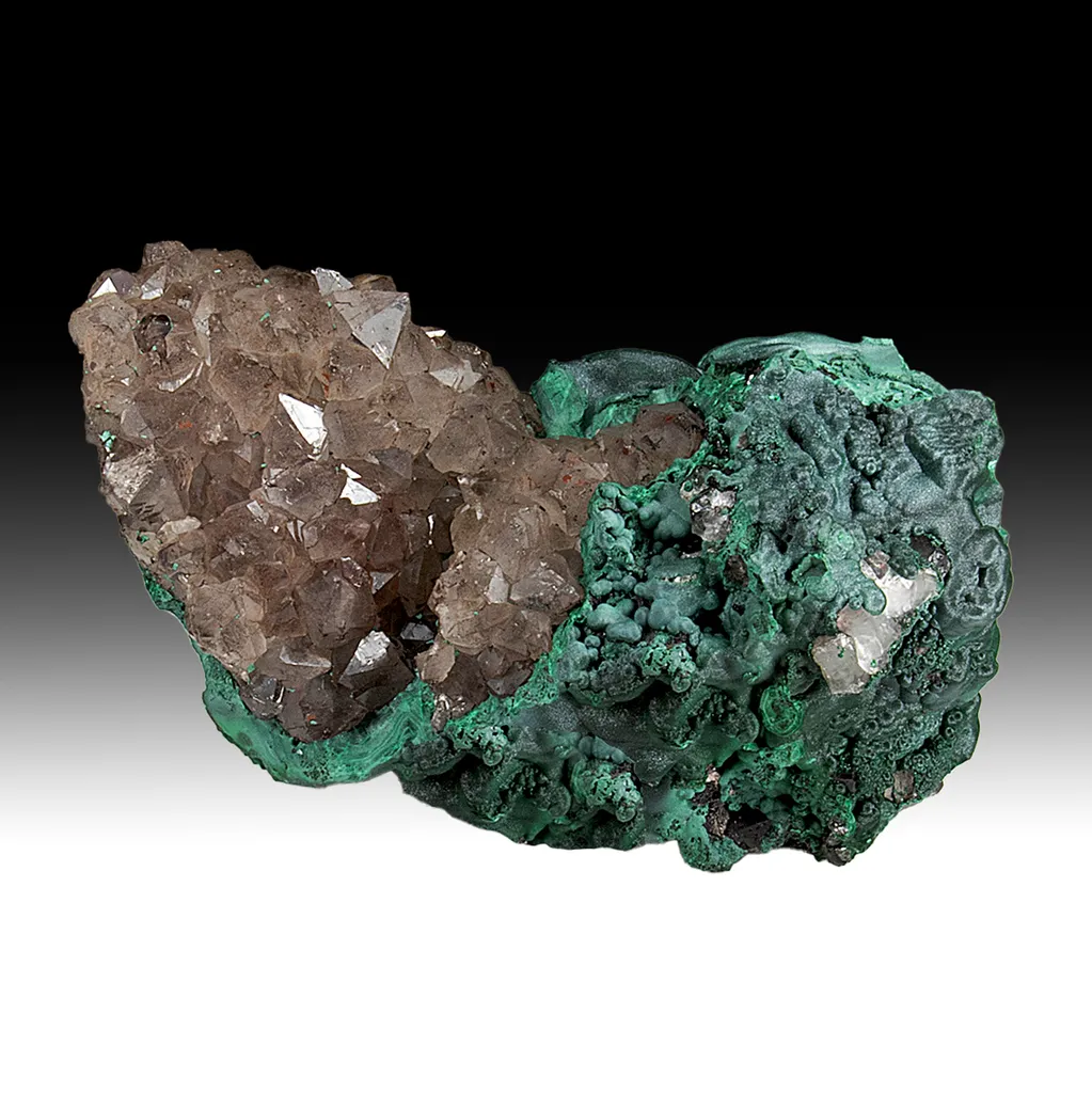 Malachite with Quartz image
