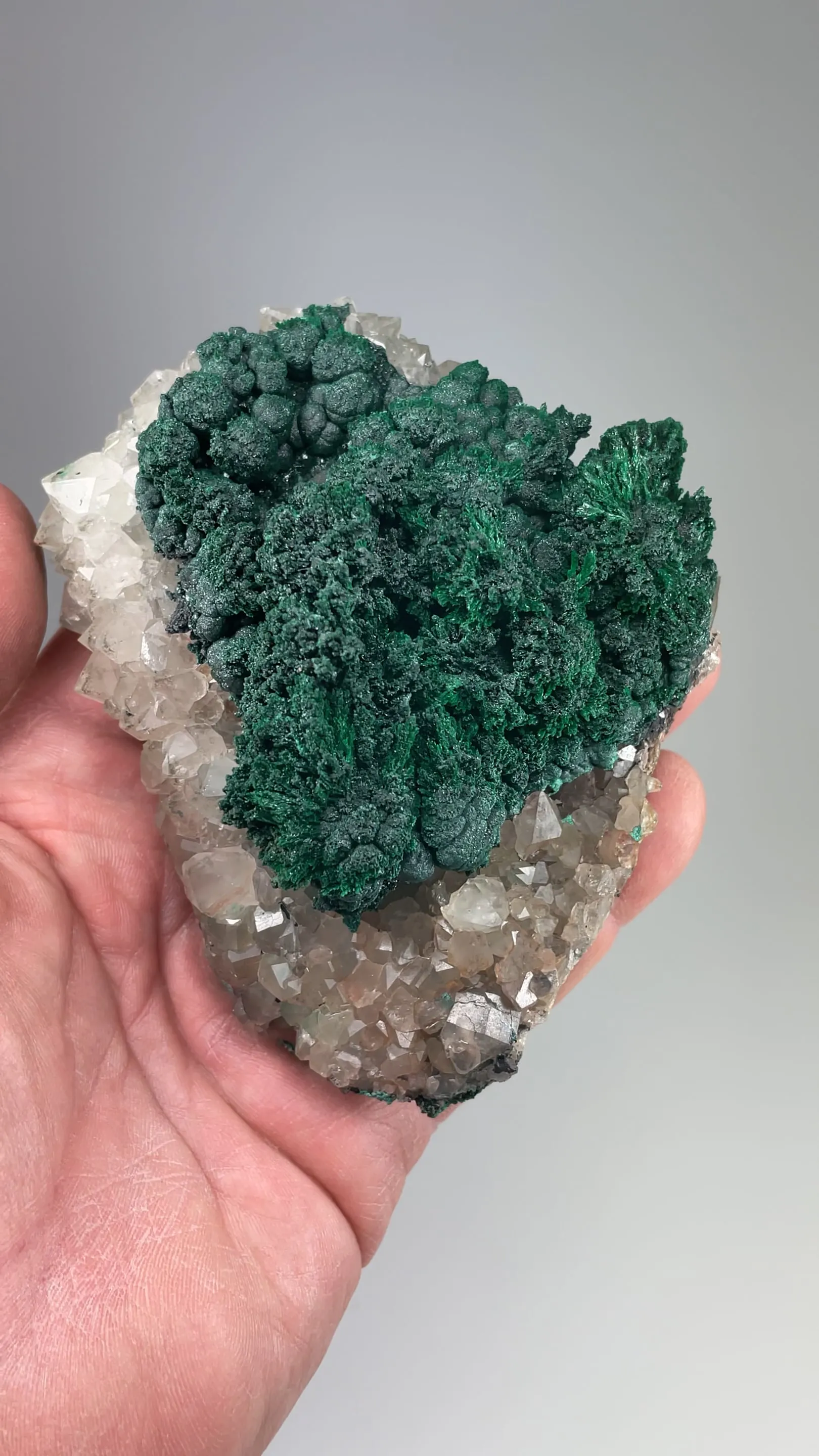 Malachite with Quartz - image 2