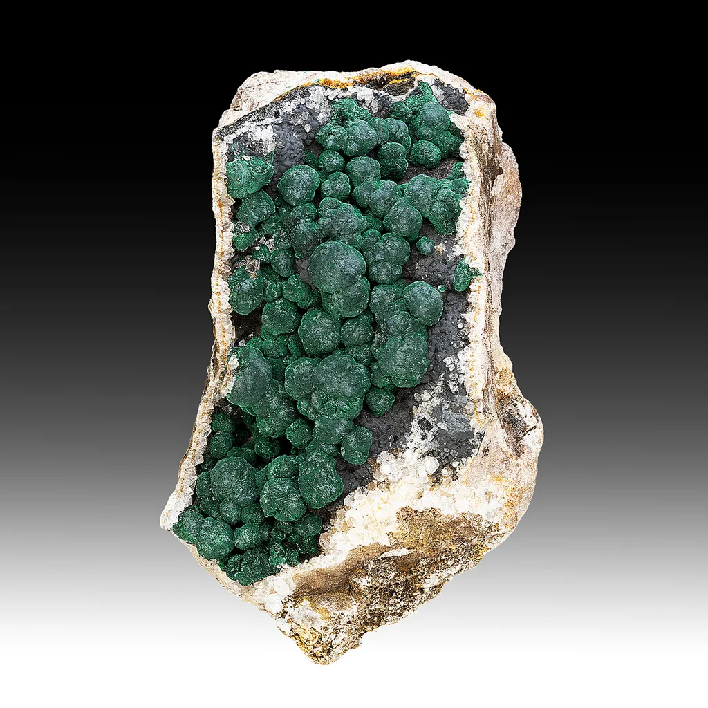 Malachite with Quartz image