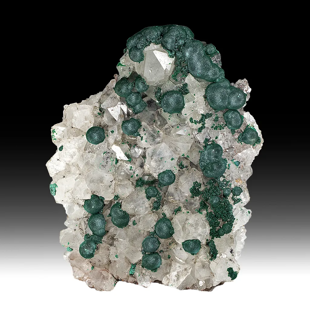 Malachite with Quartz image