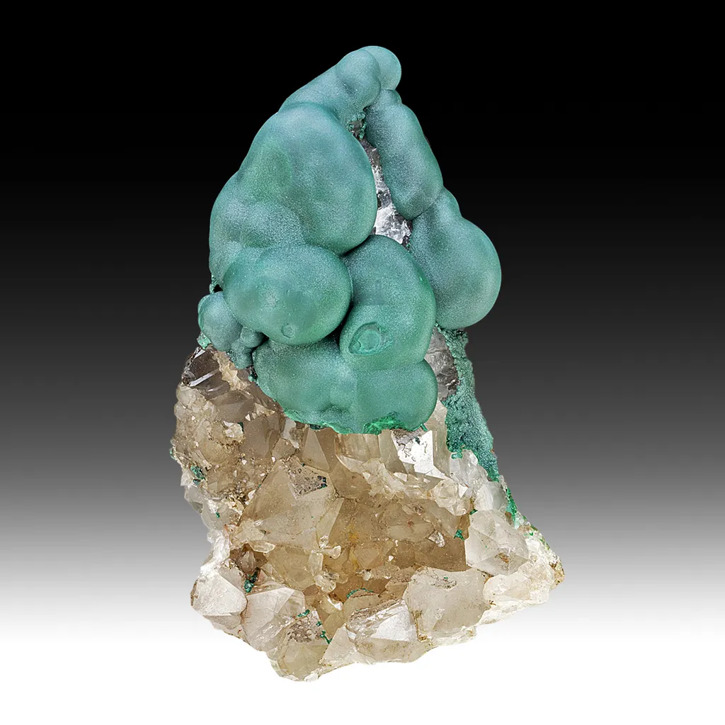 Malachite with Quartz image