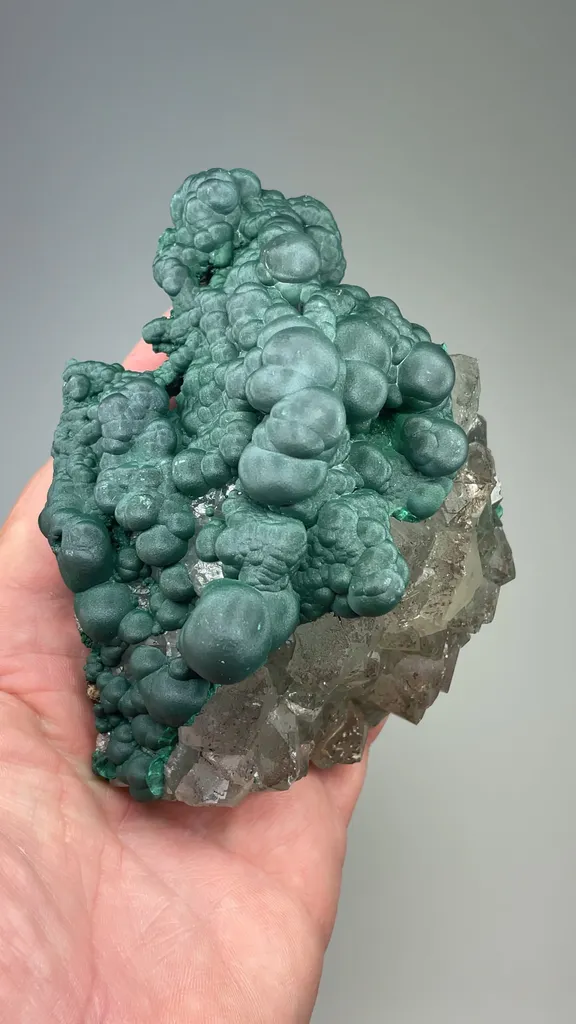 Malachite with Quartz - image 2