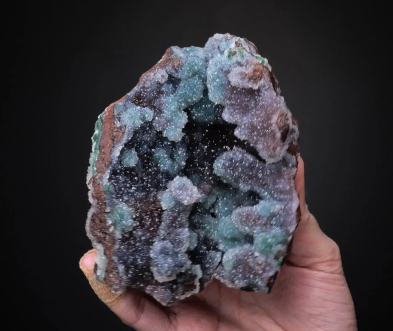 Malachite with Quartz - image 2
