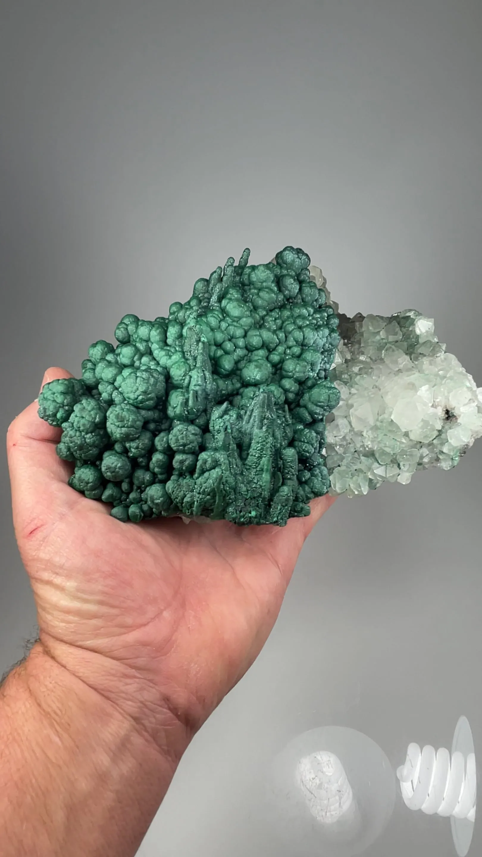 Malachite with Quartz - image 2