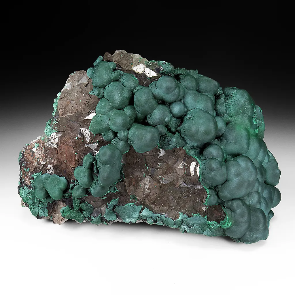 Malachite with Quartz image