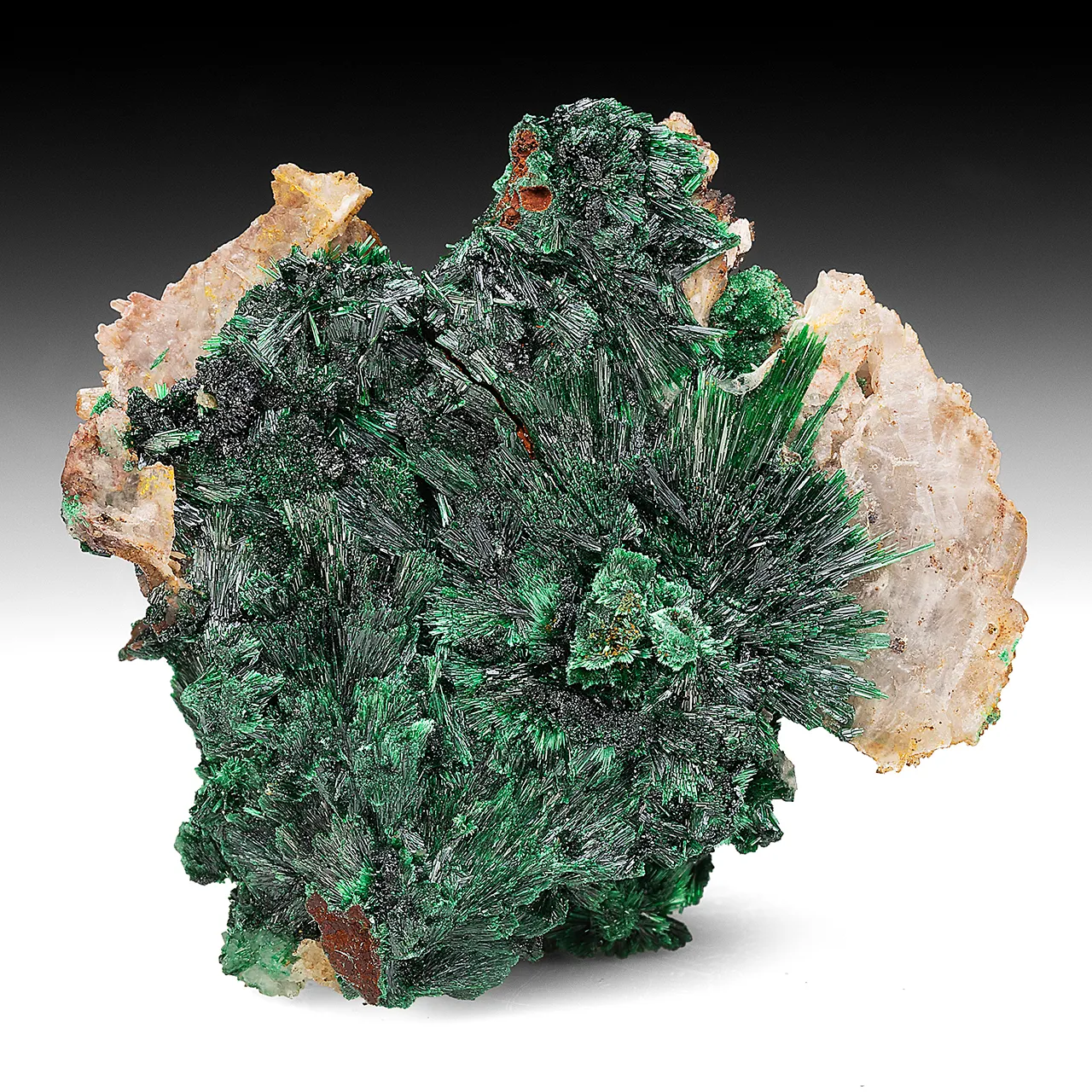 Malachite with Quartz - image 1