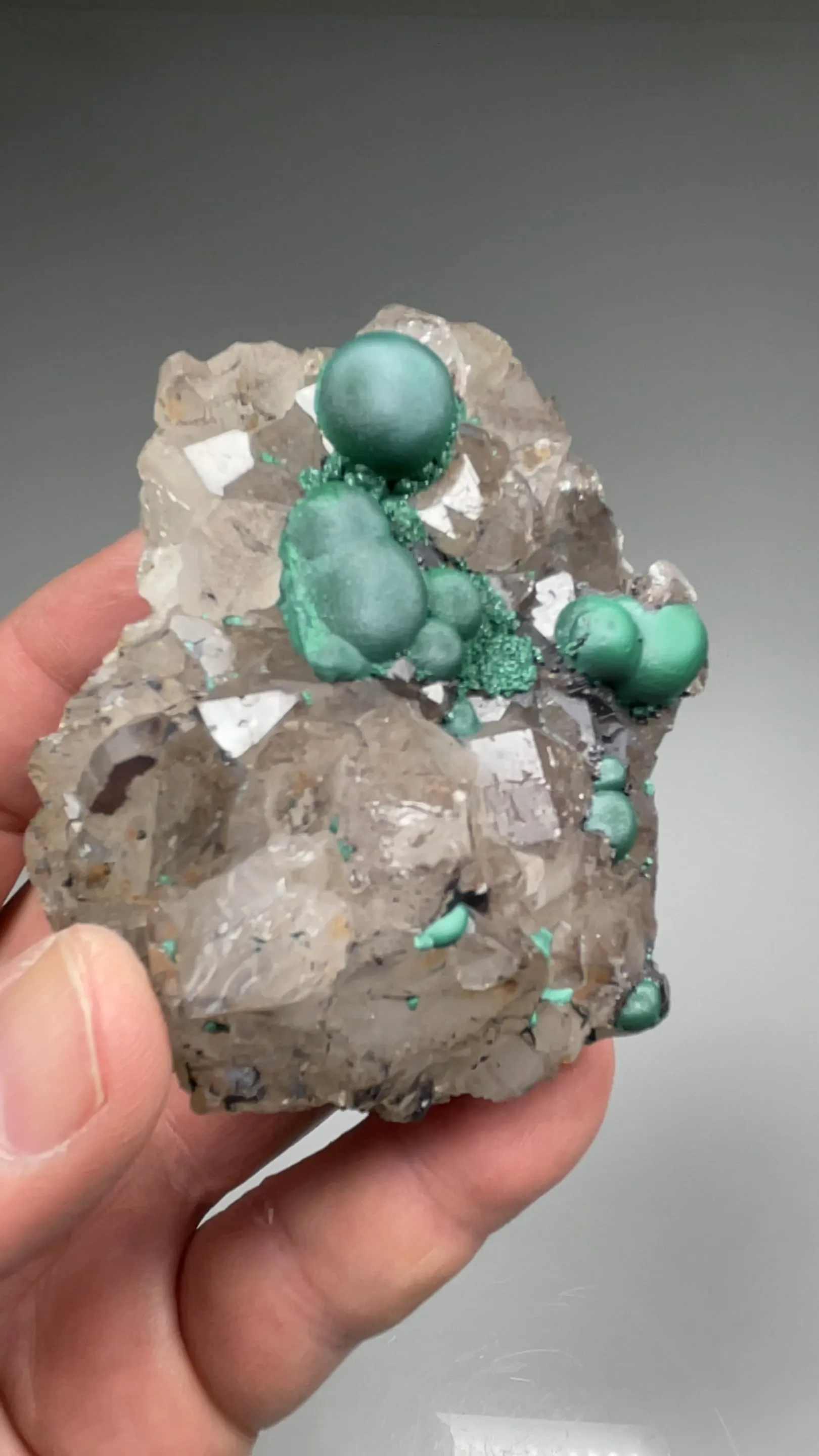 Malachite with Quartz - image 2
