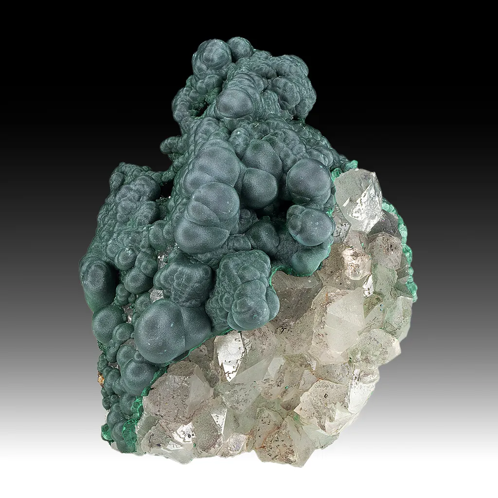 Malachite with Quartz image