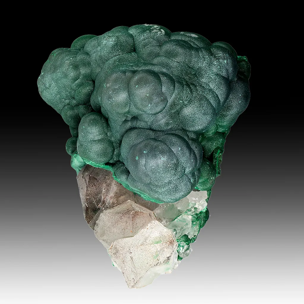 Malachite with Quartz image