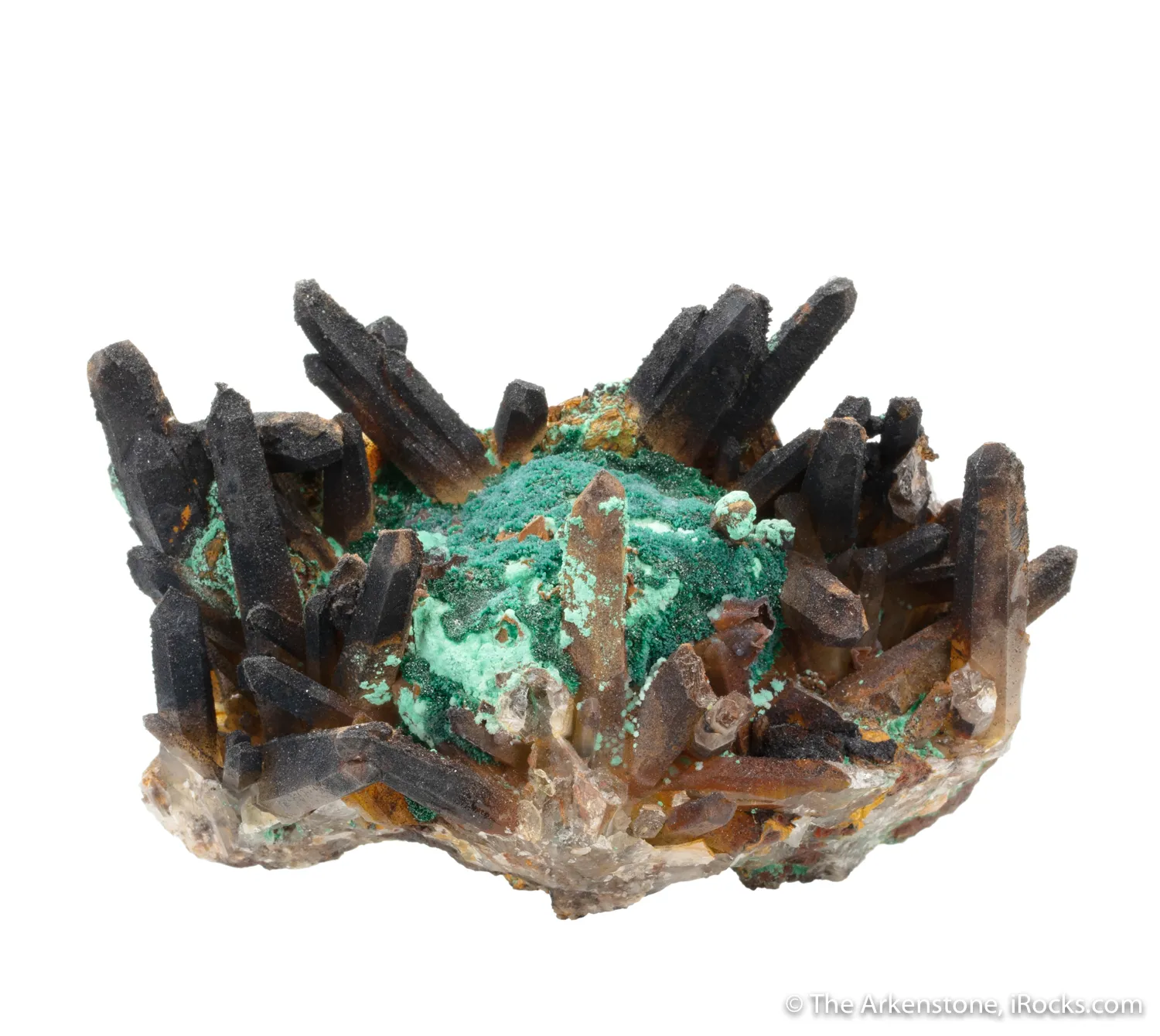 Malachite with Quartz - image 3