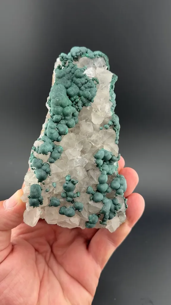Malachite with Quartz image
