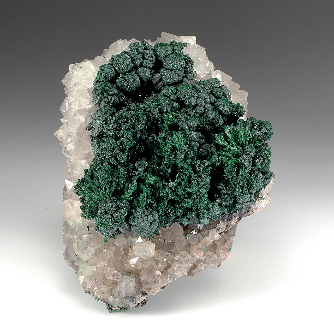 Malachite with Quartz - image 1