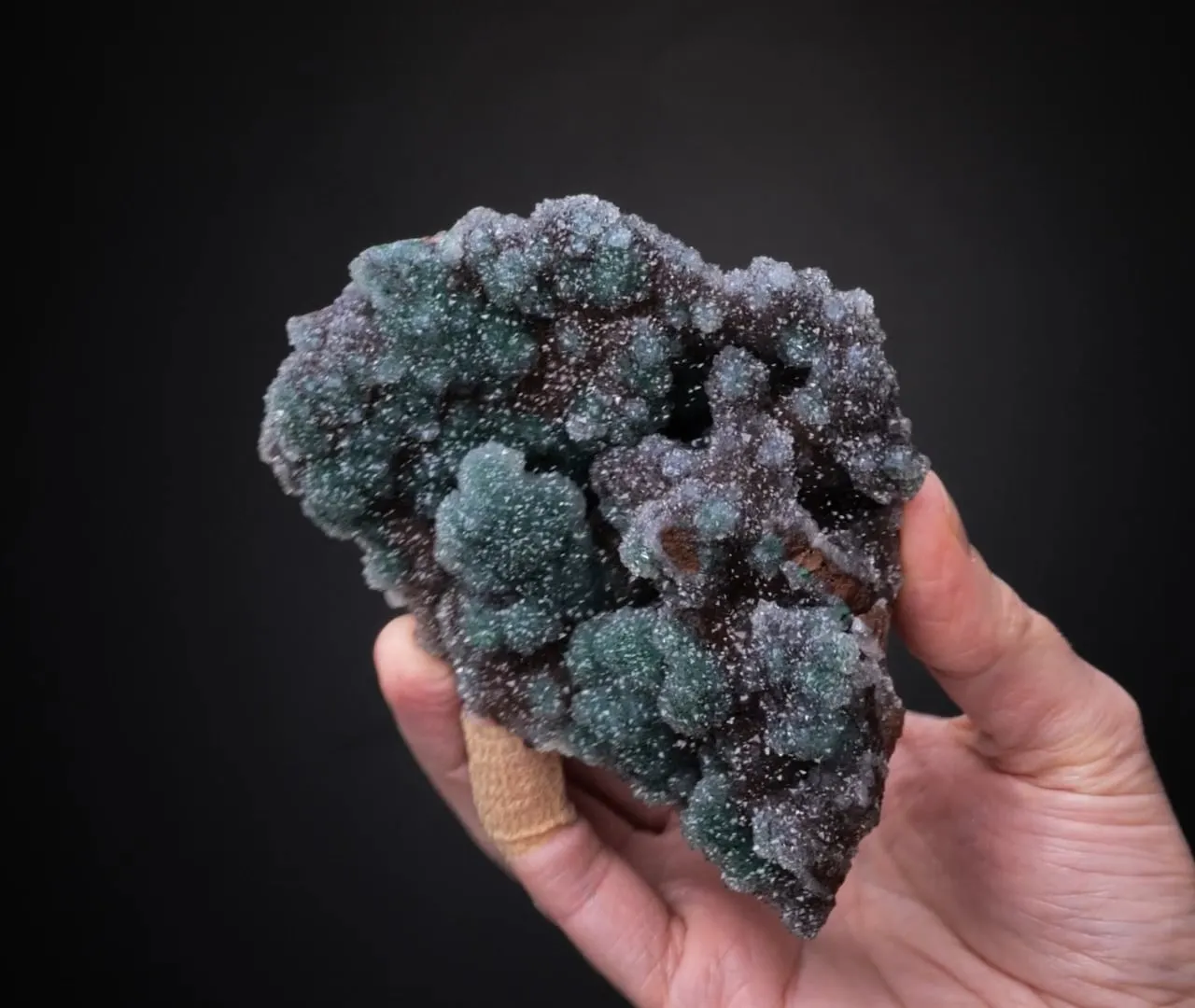 Malachite with Quartz - image 2