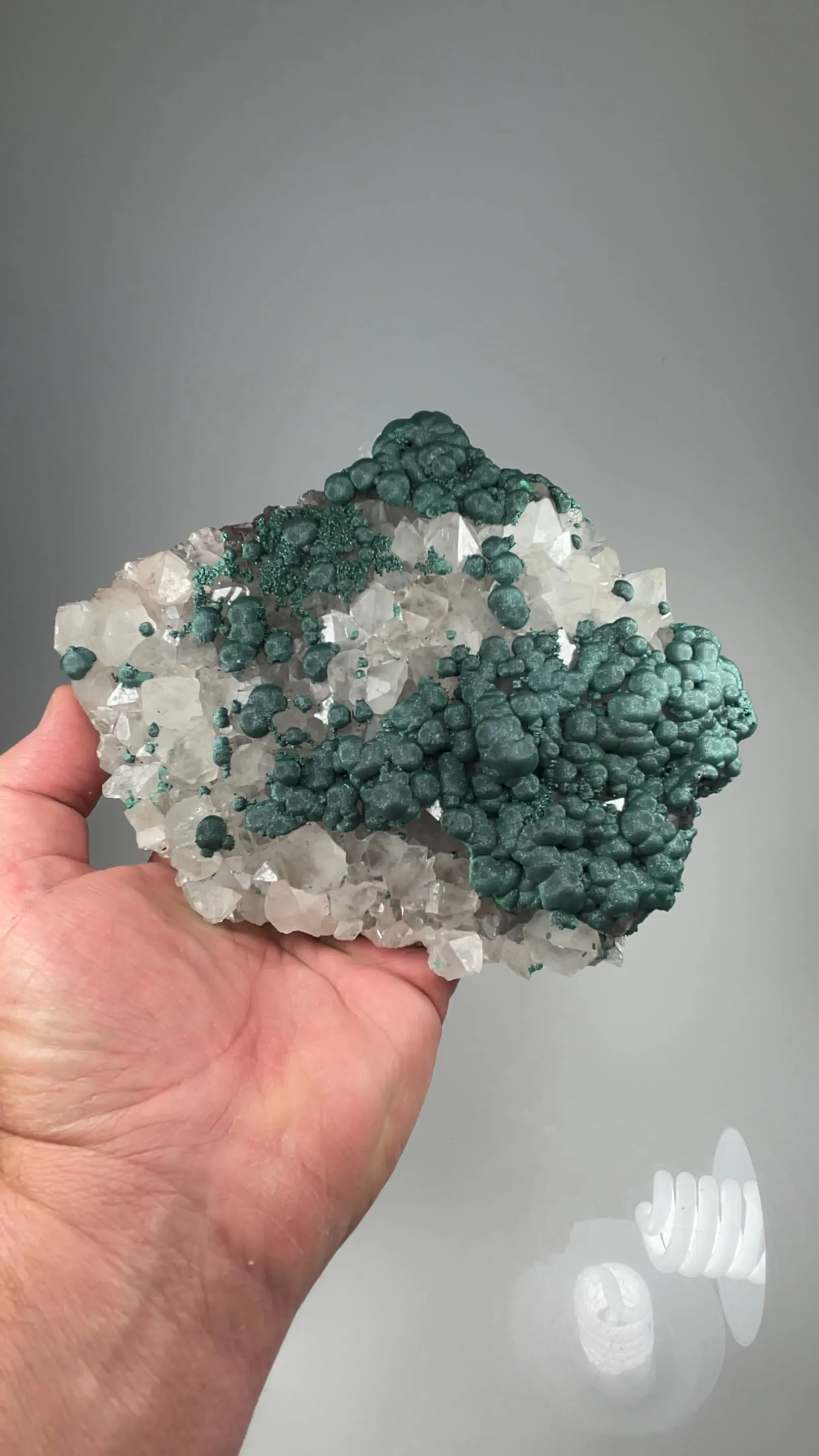 Malachite with Quartz - image 2