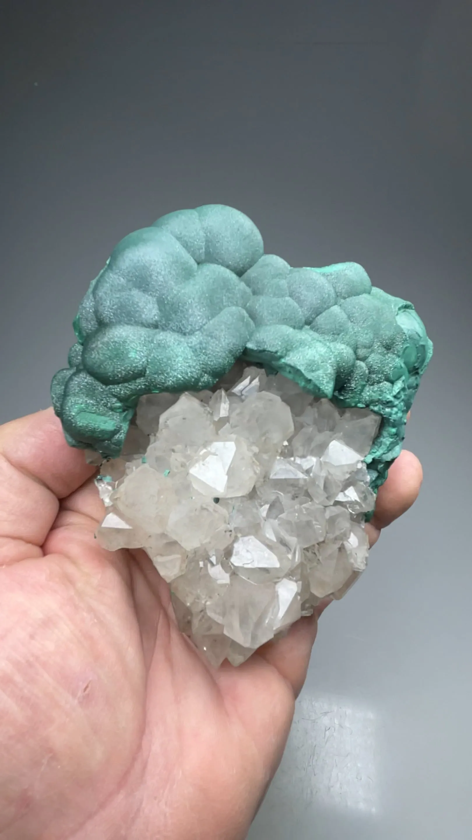 Malachite with Quartz - image 2