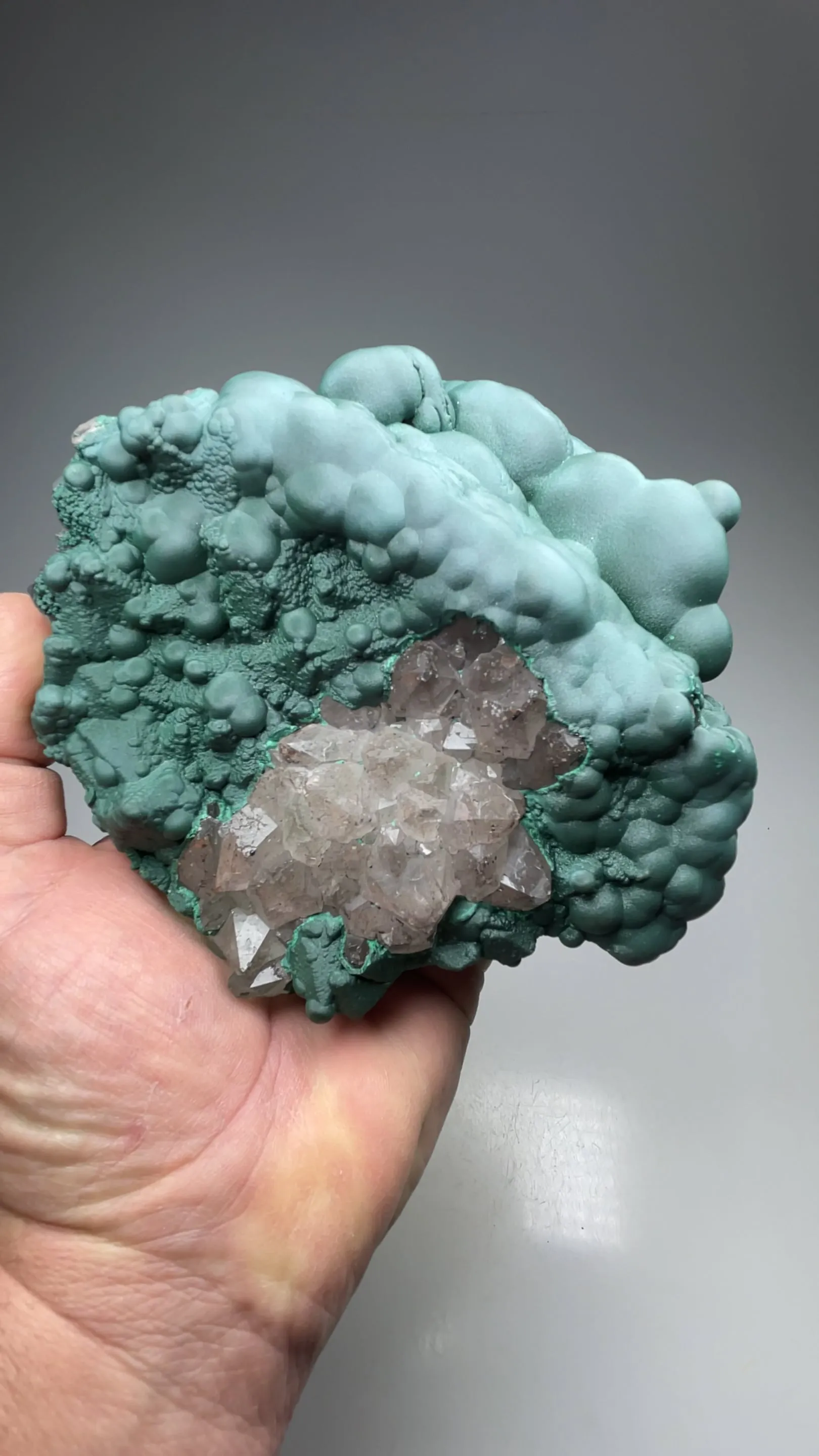 Malachite with Quartz - image 2