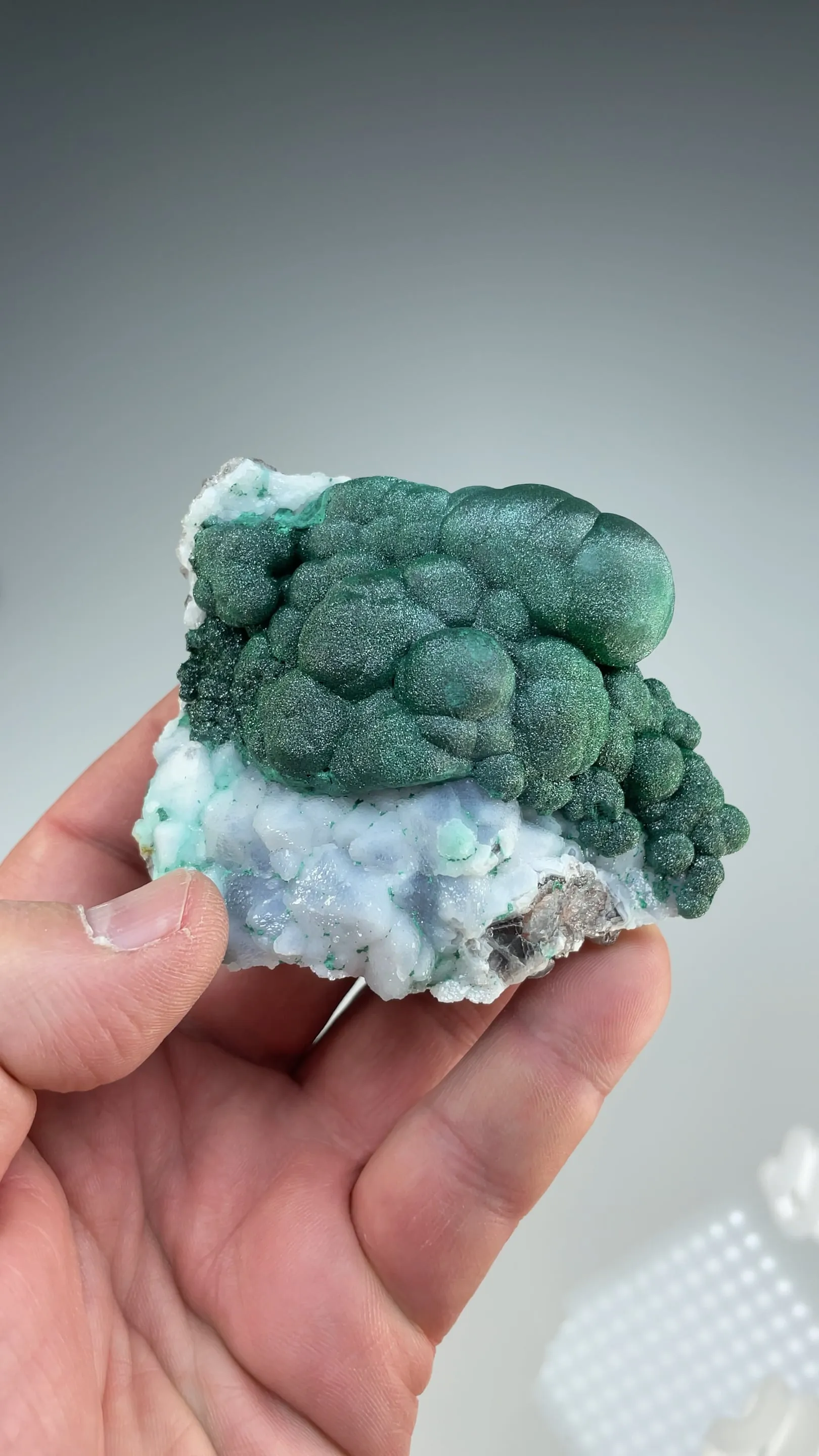 Malachite with Quartz - image 2